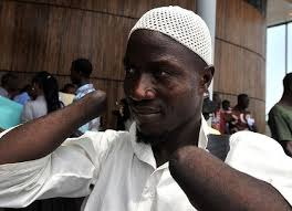 Welcome verdict: Mohammed Traore, one of the Sierra Leone conflict&#39;s many victims, outside the special court in Freetown where the trial was broadcast. - 2804jh_729_wo_warcrime_20120427204637751645-420x0