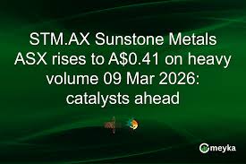 STM.AX: Sunstone Metals ASX Surge to A$0.41 on Heavy Volume 09 Mar 2026 – Catalysts Behind the Spike