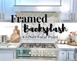 Gambar Sink dengan backsplash unik sebagai focal point