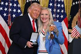 Trump Awarded Order of Ikkos Medal by US Olympian Bobsledder