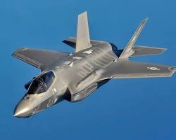 Image of Lockheed Martin F35 Lightning II fighter aircraft