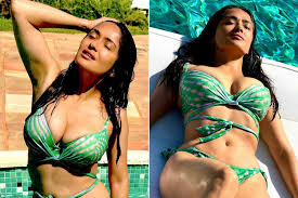 Salma Hayek Sizzles on Sports Illustrated Swimsuit Cover