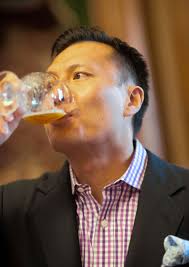 Photo by Alec Jacobson. Professional tai-ster: Judge James Tai sips suds at the Judgement. - all-judgement-of-brooklyn-2014-05-09-bk03_z