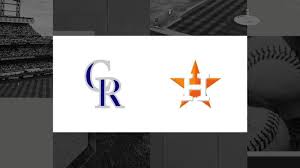 Astros - Rockies