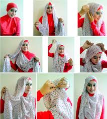 Image result for tutorial hijab