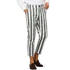 Lars Amadeus Stripe Business Pants for Men's Slim Fit Tapered Dress Pants, Size: 34, Black - Product from Walmart