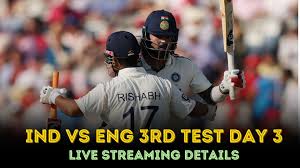 ENG vs IND 3rd Test Live streaming: where to watch day 3 live for free?