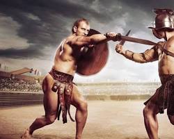 Image of Gladiatorial combat in Colosseum