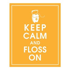 Keep calm and floss on #dentalhumor | Dental stuff | Pinterest via Relatably.com