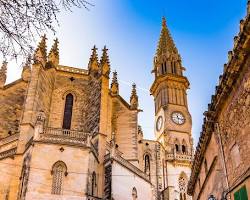 Image of Manacor's skyline with the imposing church of Nostra Senyora dels Dolors in the center