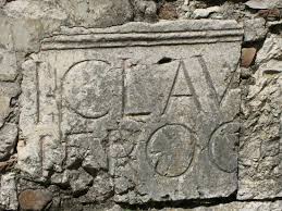 An obvious Roman block taken and placed in a residence within the ...