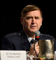 Stephen Hoog answers a question during the panel discussion, &quot;Growing Partnerships,&quot; during the 30th Annual AFA Air Warfare Symposium and Technology ... - 140220-F-EK235-143