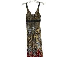 Image of Animal Print Velvet Nightgown