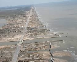 Image of Hurricane Ike damage in Galveston