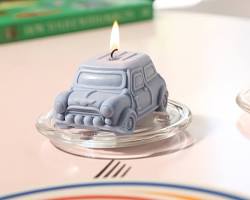 تصویر car shaped candle