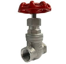 Threaded SS316, 200 PSI gate valve, 1/2 inch to 2 inch
