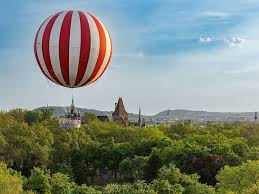 Party in the park and cycle by the Danube on May Day in Budapest