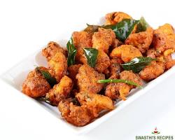 Gobi 65 indian vegetarian fried cauliflower appetizer