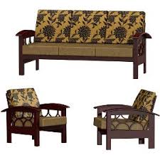 Image result for WOODEN SOFA SET