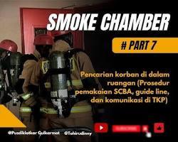Image of Contoh latihan pencarian dan penyelamatan korban dalam smoke house berasap