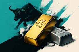 Gold and Silver Technical Analysis: XAUUSD Triangle and XAGUSD Cup Patterns Signal Upside