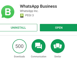 Image of download whatsapp business from app store