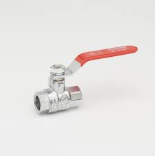 Chrome Plated Brass 1/2-in FIP x 1/2-in FIP Ball Valve | BK ...