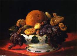 Obst und Nüsse, öl auf tafel von Lilly Martin Spencer (Angelique ... - Lilly-Martin-Spencer-Fruit-and-Nuts