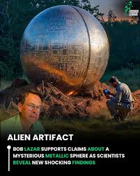 A strange metallic sphere discovered in a remote natural ...