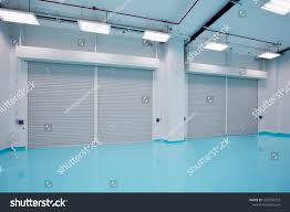 Storage Room Shutter Epoxy Floor Stock Photo 1557532592 ...