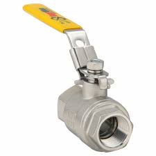 3/4 in, 316 Stainless Steel, Manual Two-Way Ball Valve ...