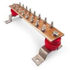 Wall Mounted Copper Ground Bar Kit With Sixteen ✓