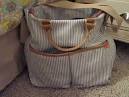 Skip Hop Soho CrossBody Diaper Bag Clutch French Stripe