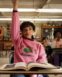 Stranger Things S05 Priah Ferguson Pink Sweatshirt | NY Jacket