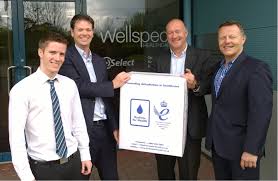 From l-r (George Bibby, Select Customer Service, Jon Thomson, Urology Product Manager, Mark Moran and Mick Evans, Hydrate for Health. - Wellspect-select-partnership