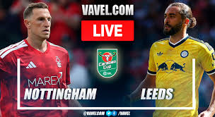 Nottingham Forest vs Leeds United LIVE Score Updates in EFL Carabao Cup Match