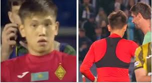 Thibaut Courtois swaps shirts with young Kairat goalkeeper at full time – caught on camera