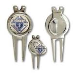 Golf ball marker and divot tool