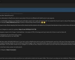 Dark Web Forums website