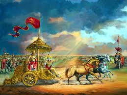 Image result for ARjuna and Krishna