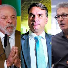 Atlas/Bloomberg: Lula lidera no primeiro turno e empata com Flávio e Zema no segundo turno