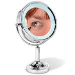 Lighted Travel Makeup Mirror - 15X Magnifying Mirror - As We Change