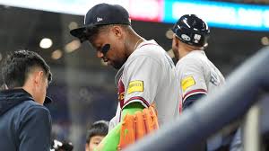 Ronald Acuña Jr. leaves Thursday’s game in Miami