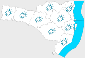 Previsão para os próximos 5 dias (22/03)