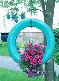 Image result for flowers on tires