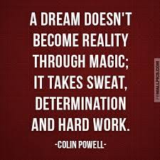 Colin Powell Determination and Hard Work Quote Facebook Wall Pic ... via Relatably.com