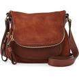 Brown leather crossbody bag