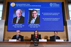 Robert E Hall and Michael Woodford receive the Nobel economics prize for economic stabilisation research