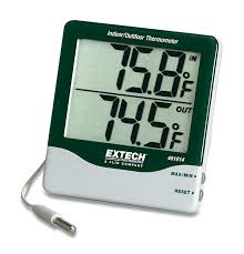 Extech 401014: Big Digit Indoor/Outdoor Thermometer | Extech