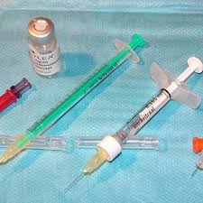 Examples of three different intravitreal injection syringes ...